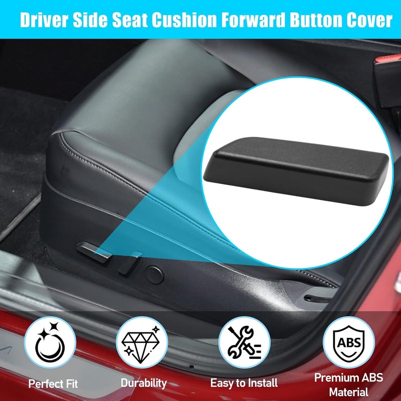 Jaronx Compatible with Tesla Model 3/Y Seat Adjustment Button 2017 2018 2019 2020, Driver Side Seat Adjuster Switch Cushion Forward Button Cover for Tesla Model 3 Y 1098840-00-D - Image 5
